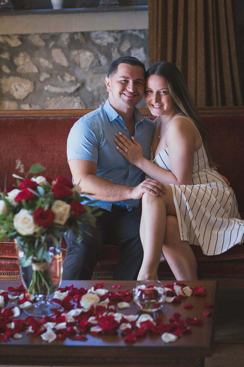 wedding proposal salon royal Chateau Eza 1043