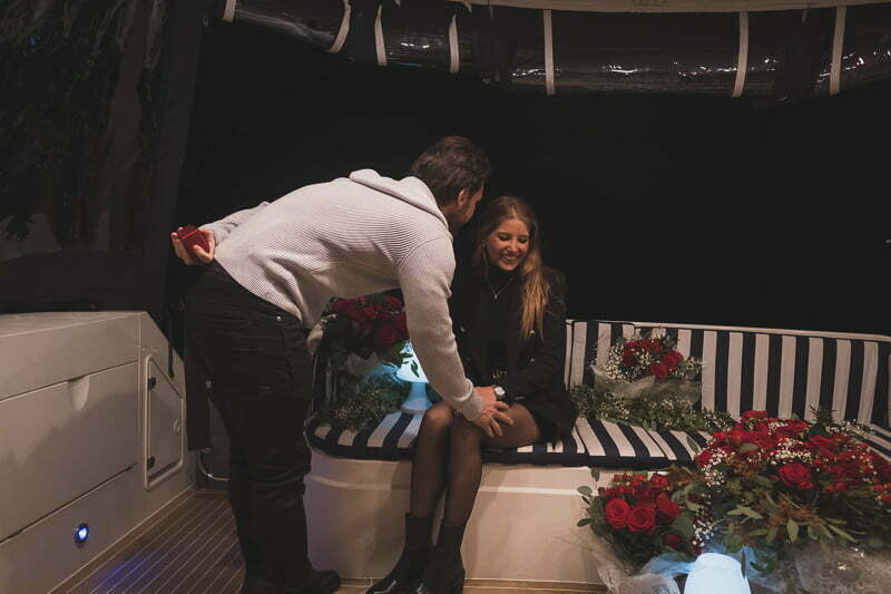A Cinematic Winter Symphony: The 2.2.22 Yacht Proposal 13 Wedding Proposal Boat Yatch Monaco 2035