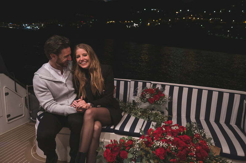 A Cinematic Winter Symphony: The 2.2.22 Yacht Proposal 22 Monaco Winter Night Yacht proposal