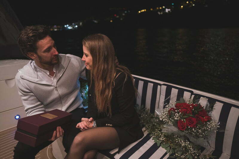 A Cinematic Winter Symphony: The 2.2.22 Yacht Proposal 27 Wedding Proposal Boat Yatch Monaco 2110