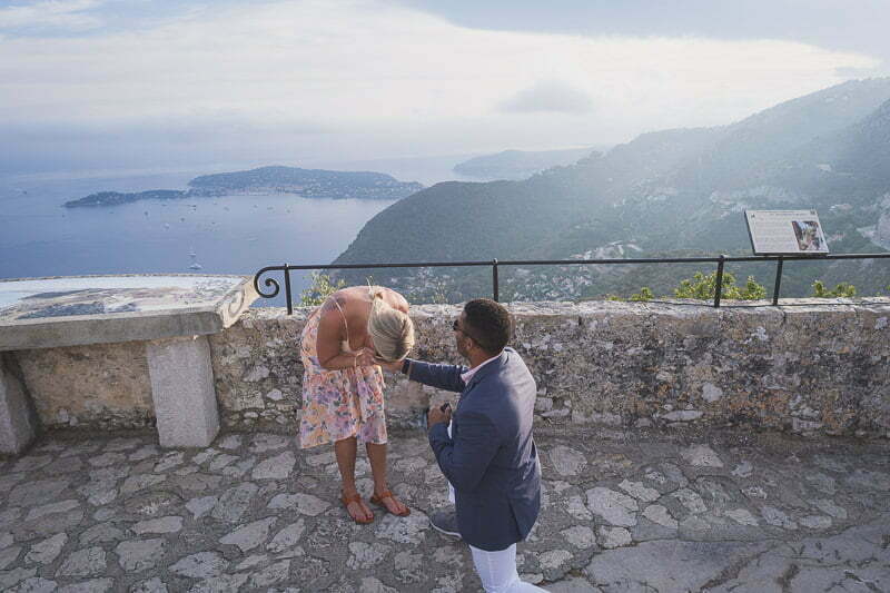 Eze Chateau Eza Wedding proposal Balcony 2003