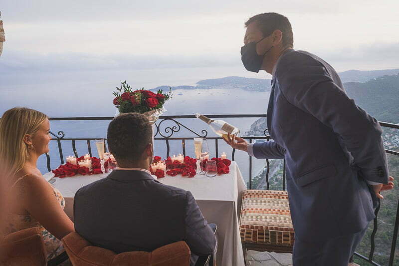 Eze Chateau Eza Wedding proposal Balcony 2103