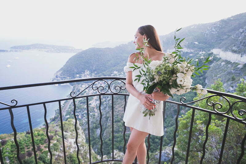 Eze Wedding proposal Chateau Eza Balcony 88073