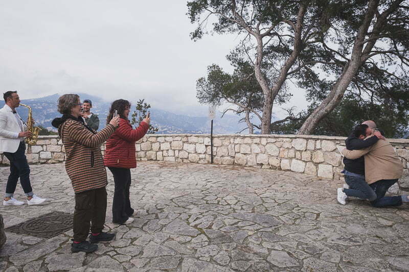 Same Sex LGBTQ wedding proposal French Riviera 2008
