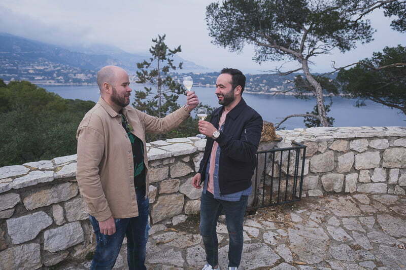 Same Sex LGBTQ wedding proposal French Riviera 2050
