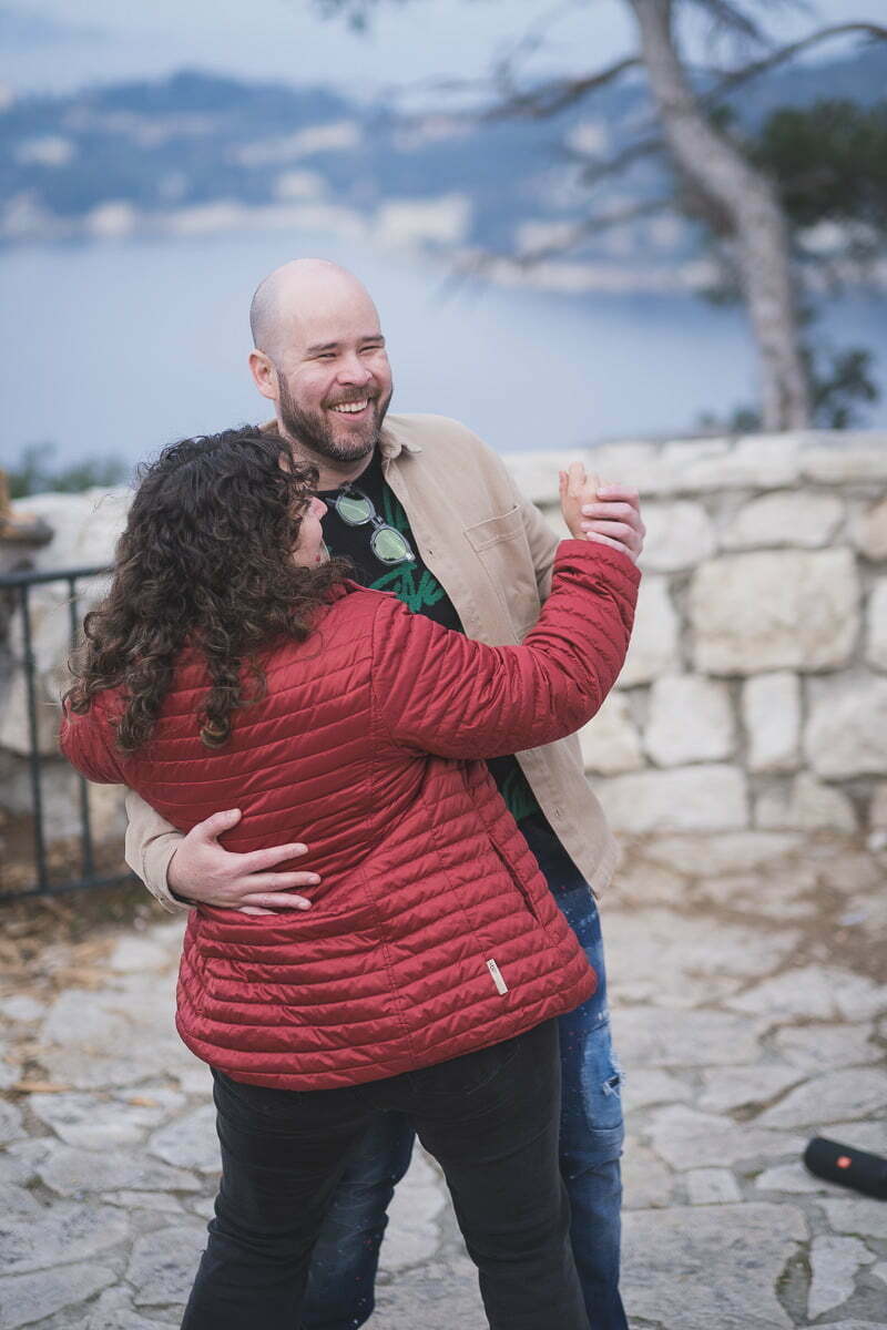Same Sex LGBTQ wedding proposal French Riviera 2096