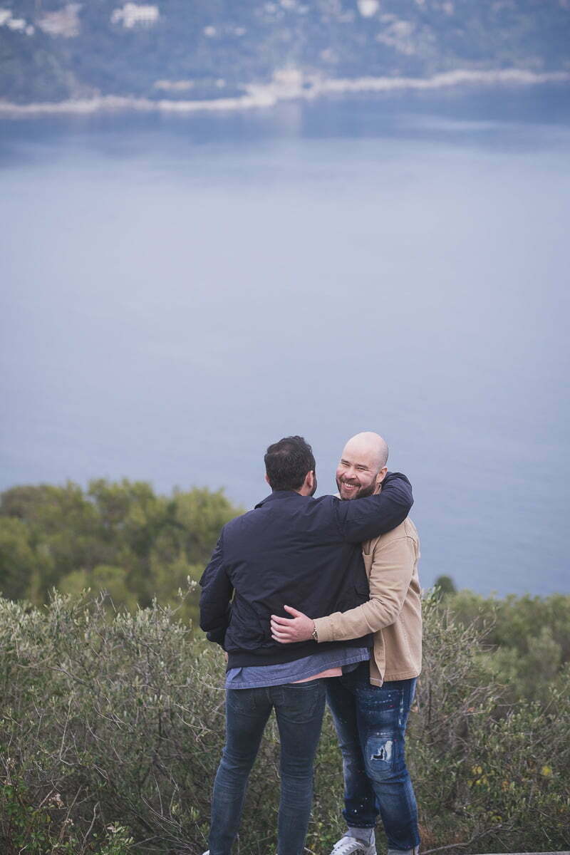 Same Sex LGBTQ wedding proposal French Riviera 2158