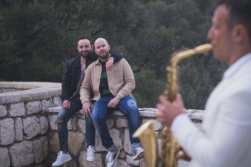 Same Sex LGBTQ wedding proposal French Riviera 2205