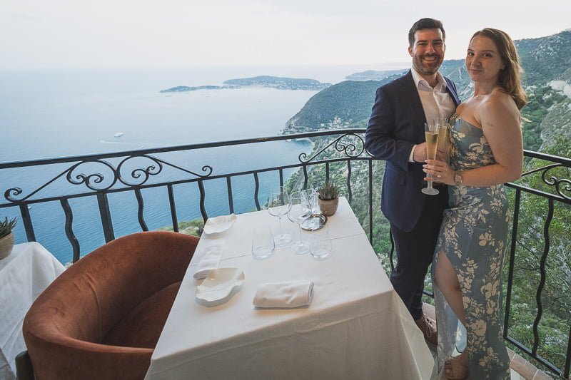 Chateau eza Proposal private balcony flower 1112