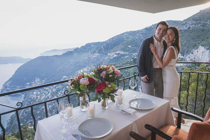Chateau eza Proposal private balcony flower 116663