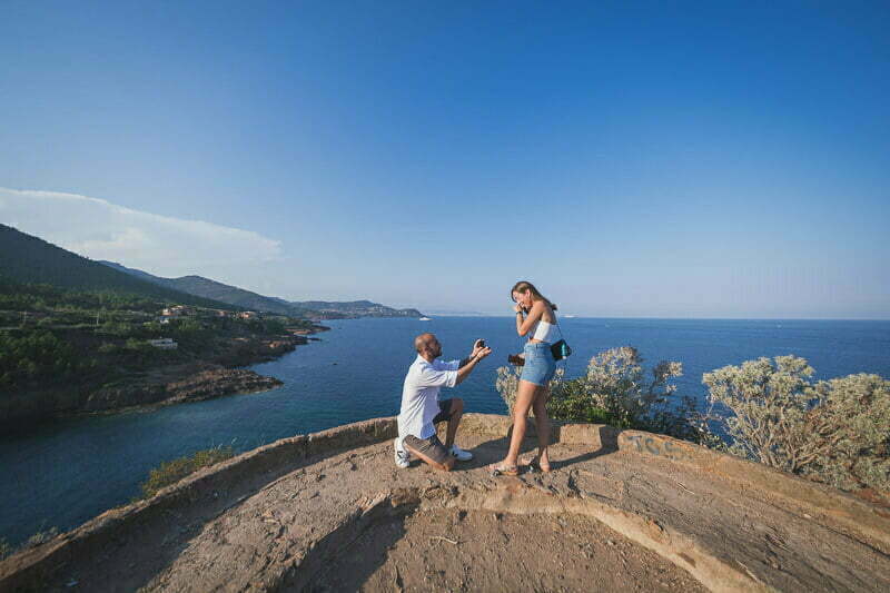 Best Proposal Places in the French Riviera 12 Theoule Lebanese wedding Proposal 1005