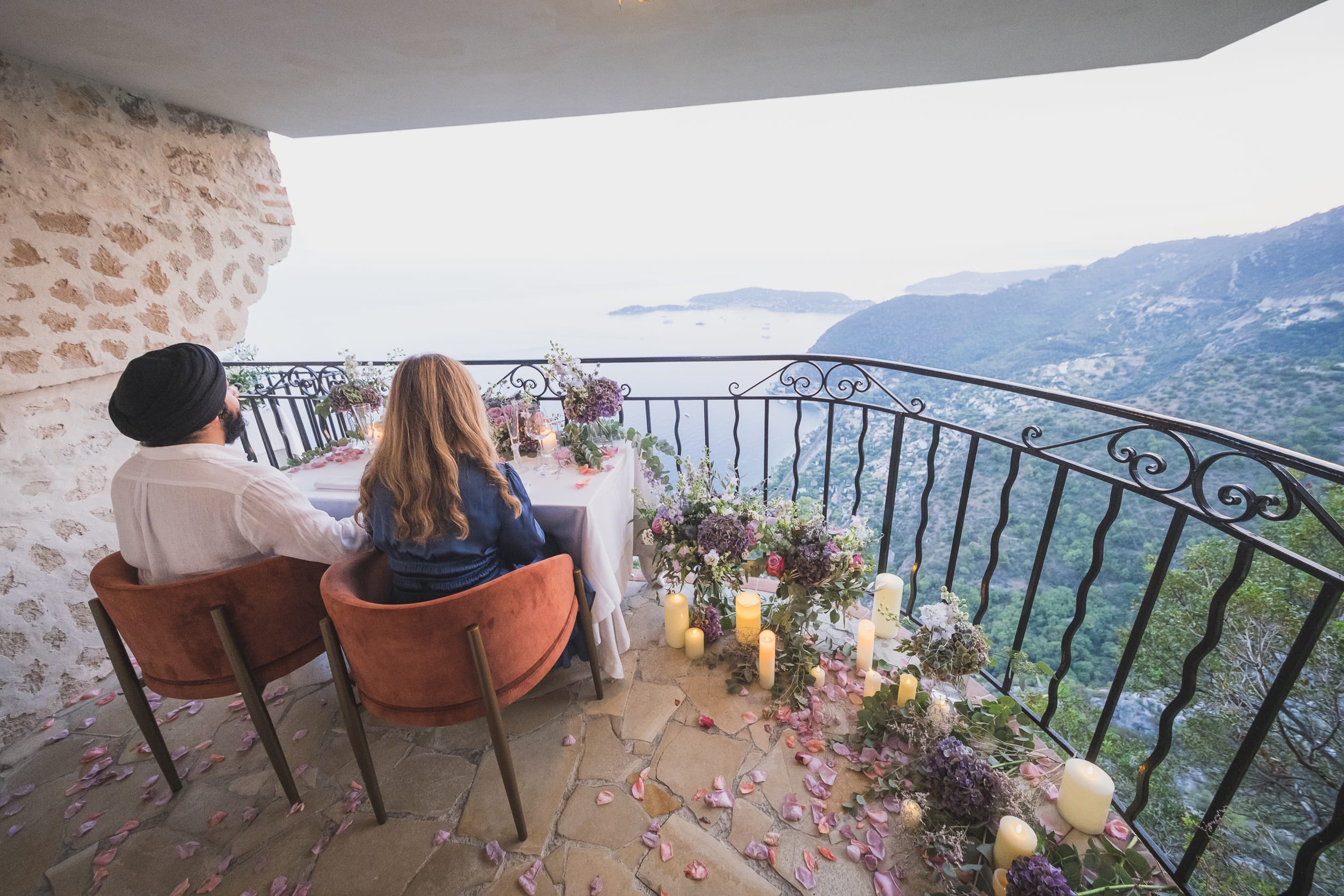 Chateau EZA stunning Proposal and Elopement location 7 French Riviera Sikh wedding Proposal 1116
