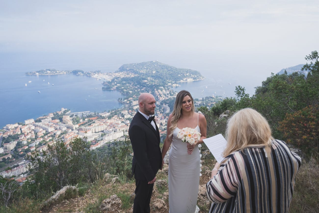 intimate French Riviera elopement above Eze with sea view