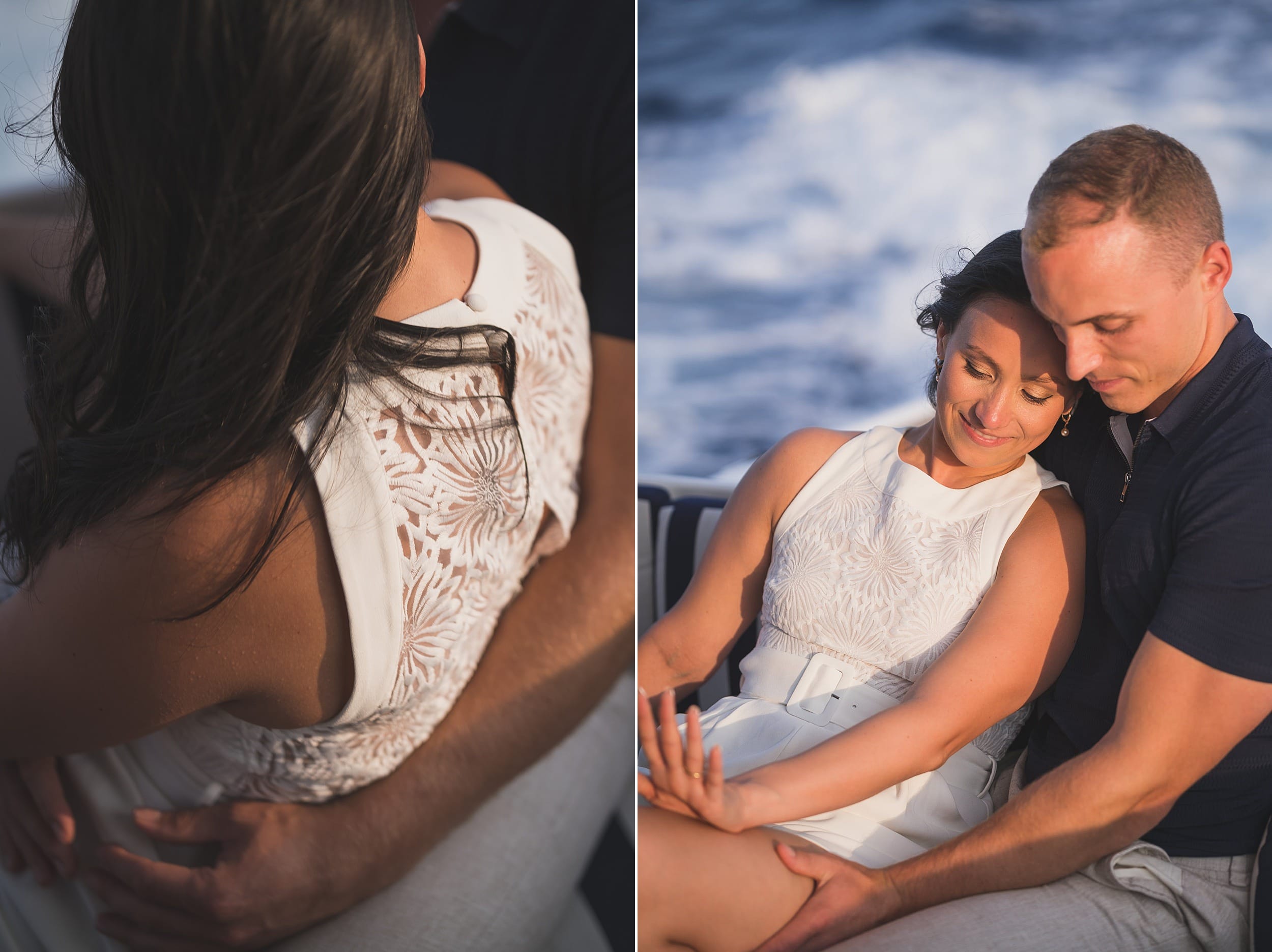 French Riviera Sunset Yacht Proposal 29 Luxurious French Riviera yacht proposal planned with flowers and champagne near Saint-Jean-Cap-Ferrat by photographer Wildroses