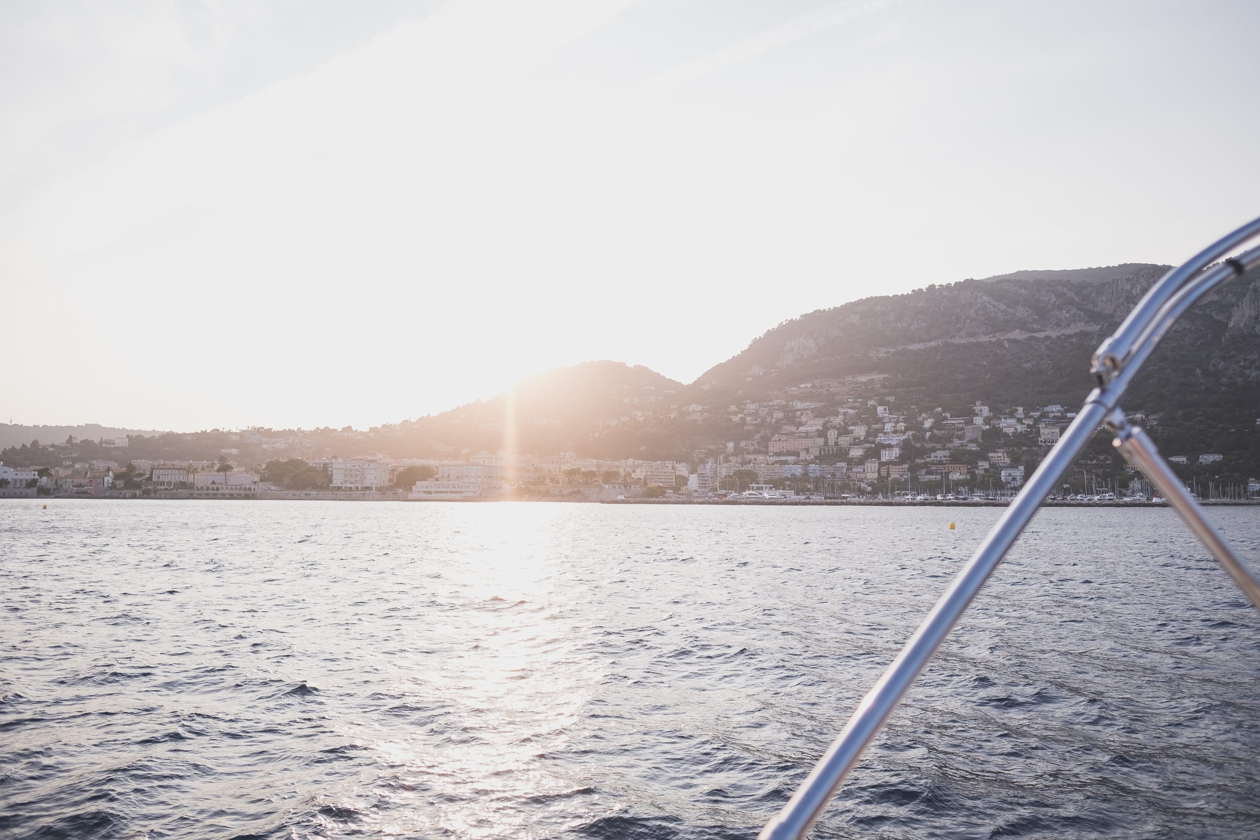 French Riviera Sunset Yacht Proposal 30 Luxurious French Riviera yacht proposal planned with flowers and champagne near Saint-Jean-Cap-Ferrat by photographer Wildroses