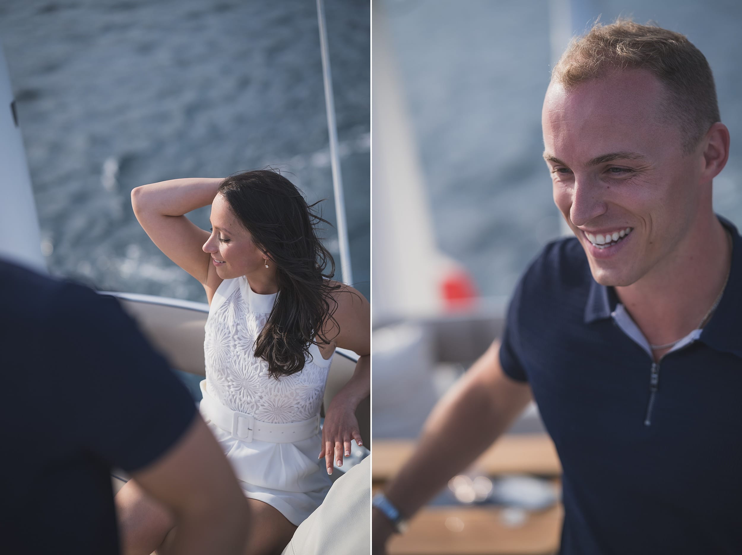 French Riviera Sunset Yacht Proposal 6 Luxurious French Riviera yacht proposal planned with flowers and champagne near Saint-Jean-Cap-Ferrat by photographer Wildroses