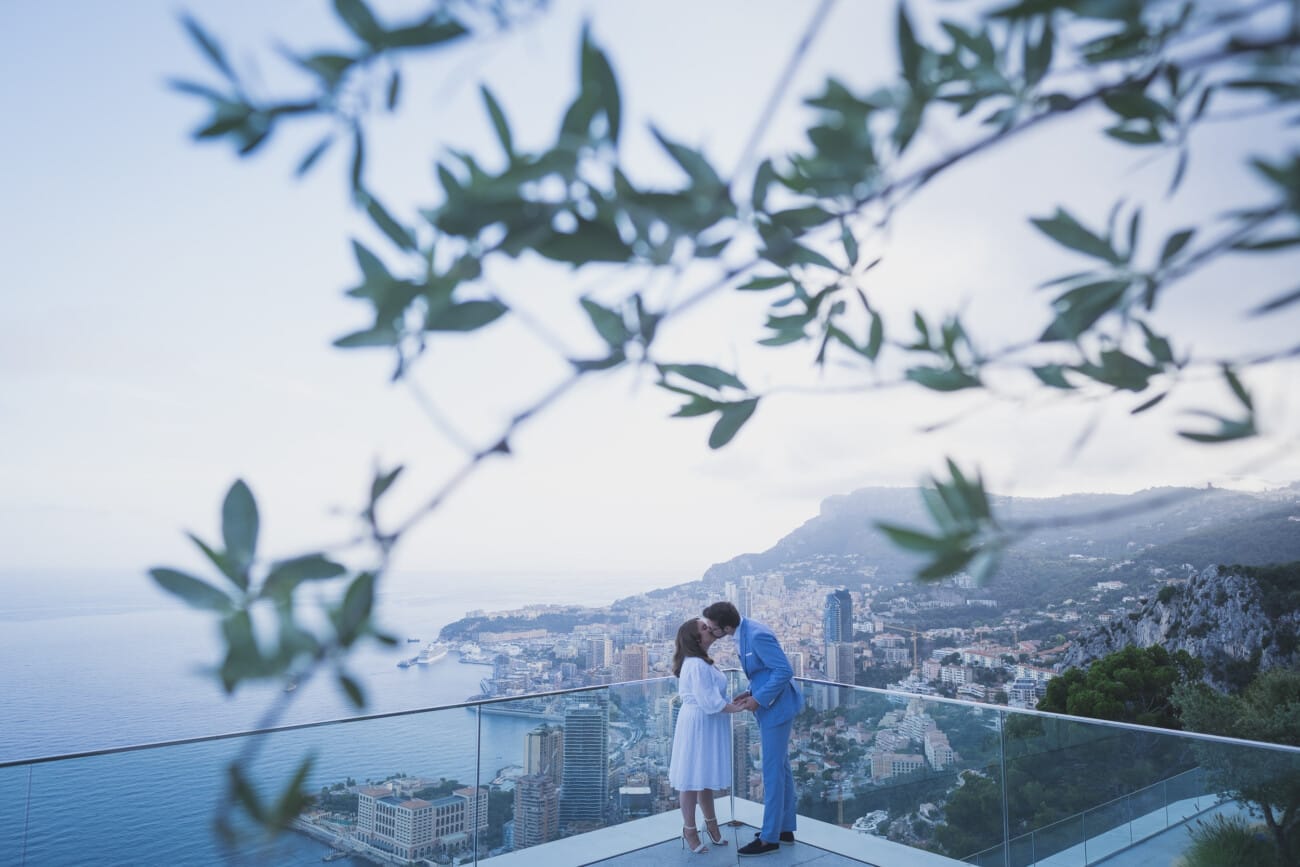 The 30 best places for a PROPOSAL on the French Riviera 38 Romantic couple portraits overlooking Monaco after their French Riviera Engagement