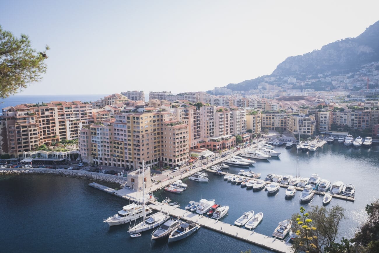 Monaco yach proposal in the harbor