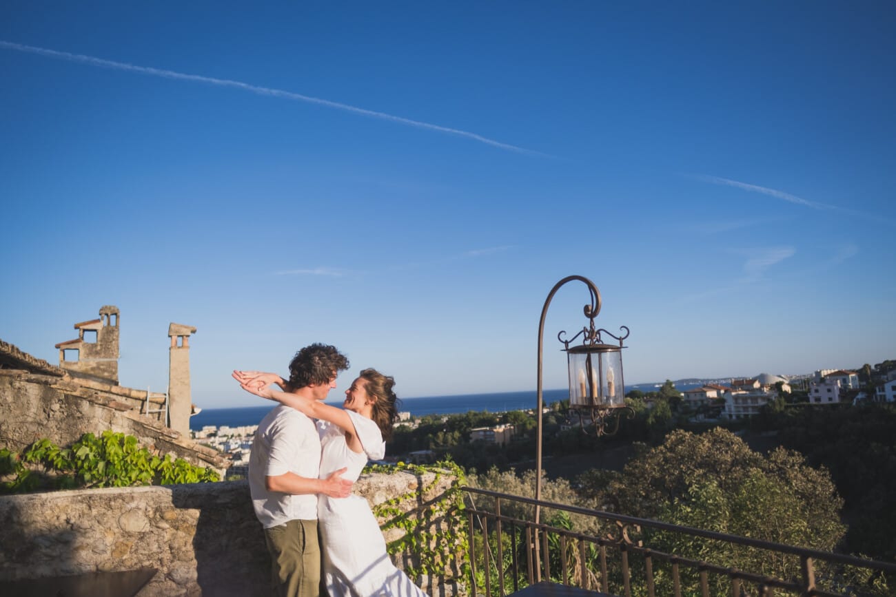 Chateau le Cagnard intimate Elopement wedding Cagnes-sur-Mer