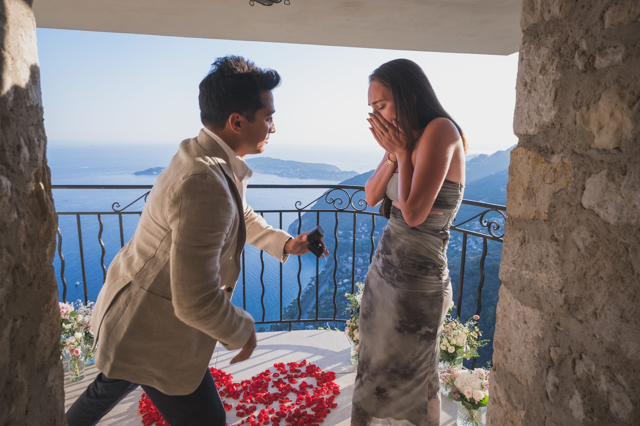 Chateau EZA stunning Proposal and Elopement location 25 French Riviera Coastline Proposal 23