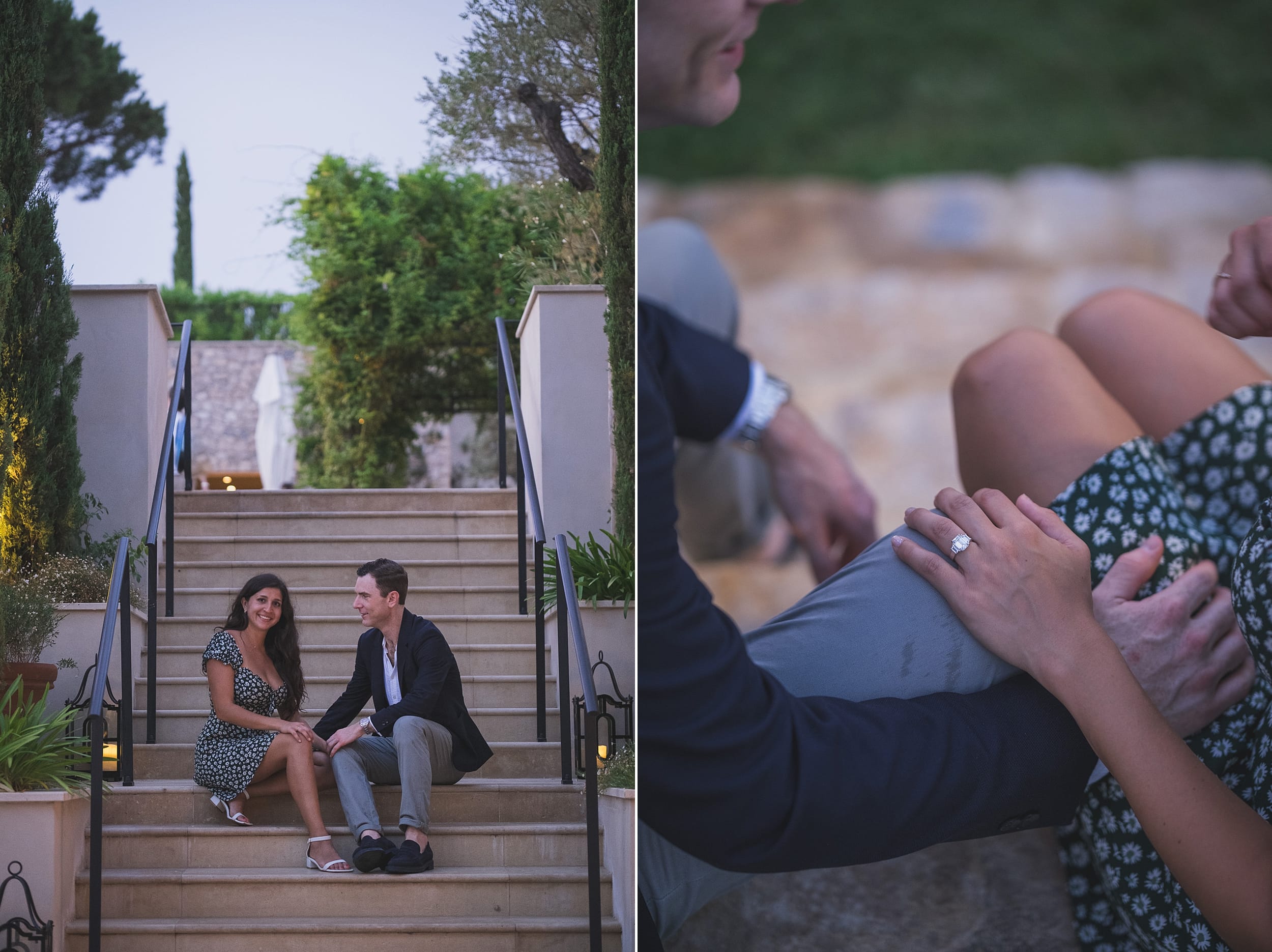 Château de la Messardière emotional Proposal intimate moments