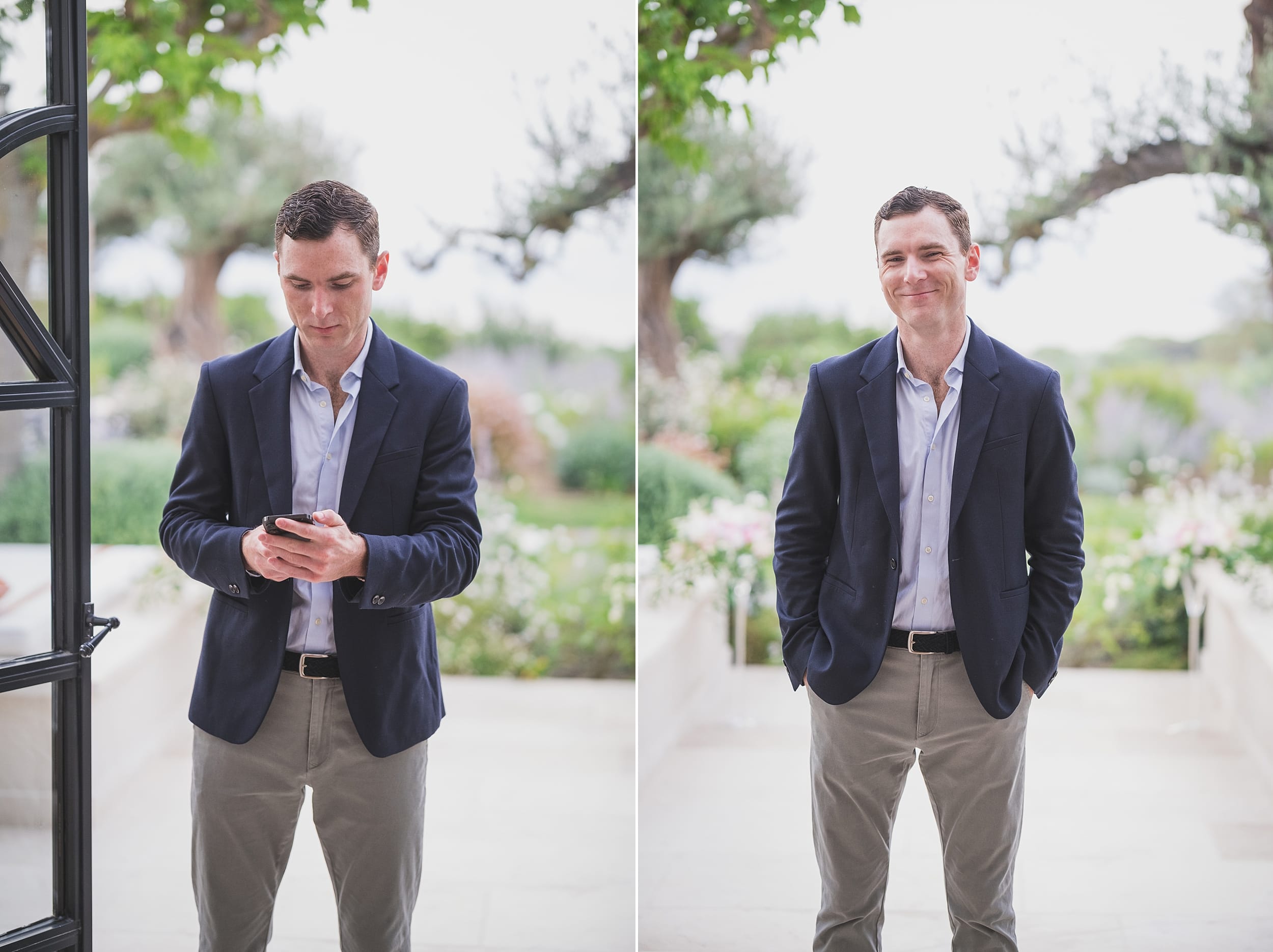 Château de la Messardière intimate Proposal waiting for fiance-to-be