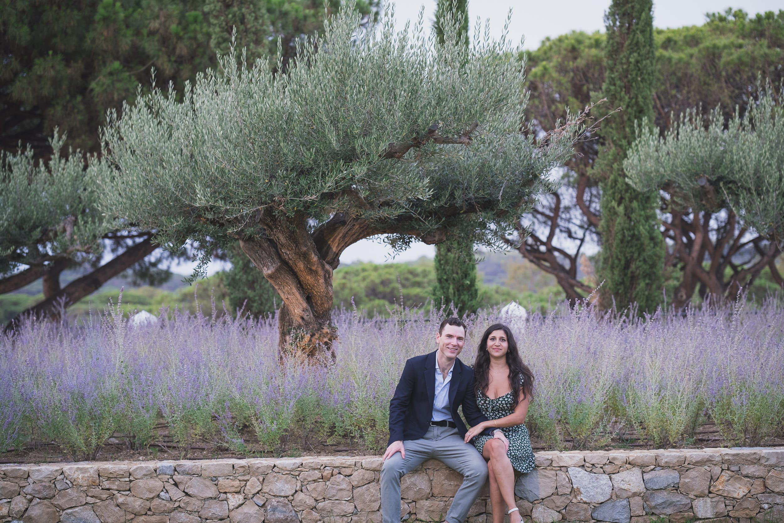 Château de la Messardière emotional Proposal in the garden