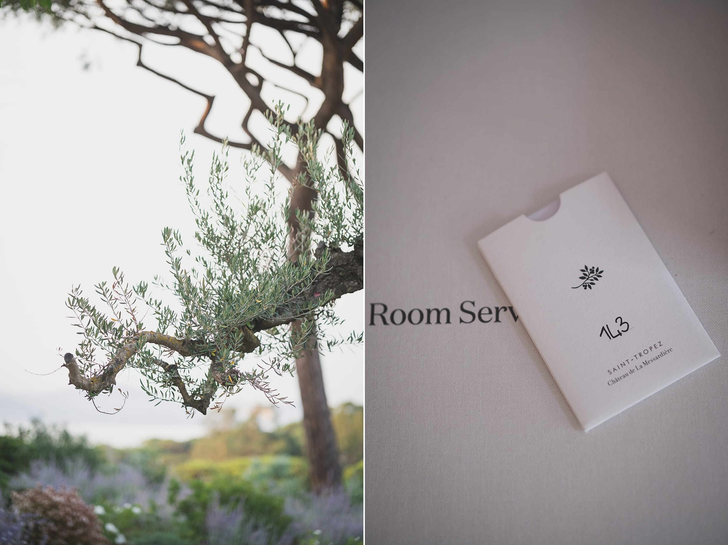 Château de la Messardière intimate Proposal flowers on the suite Terrace