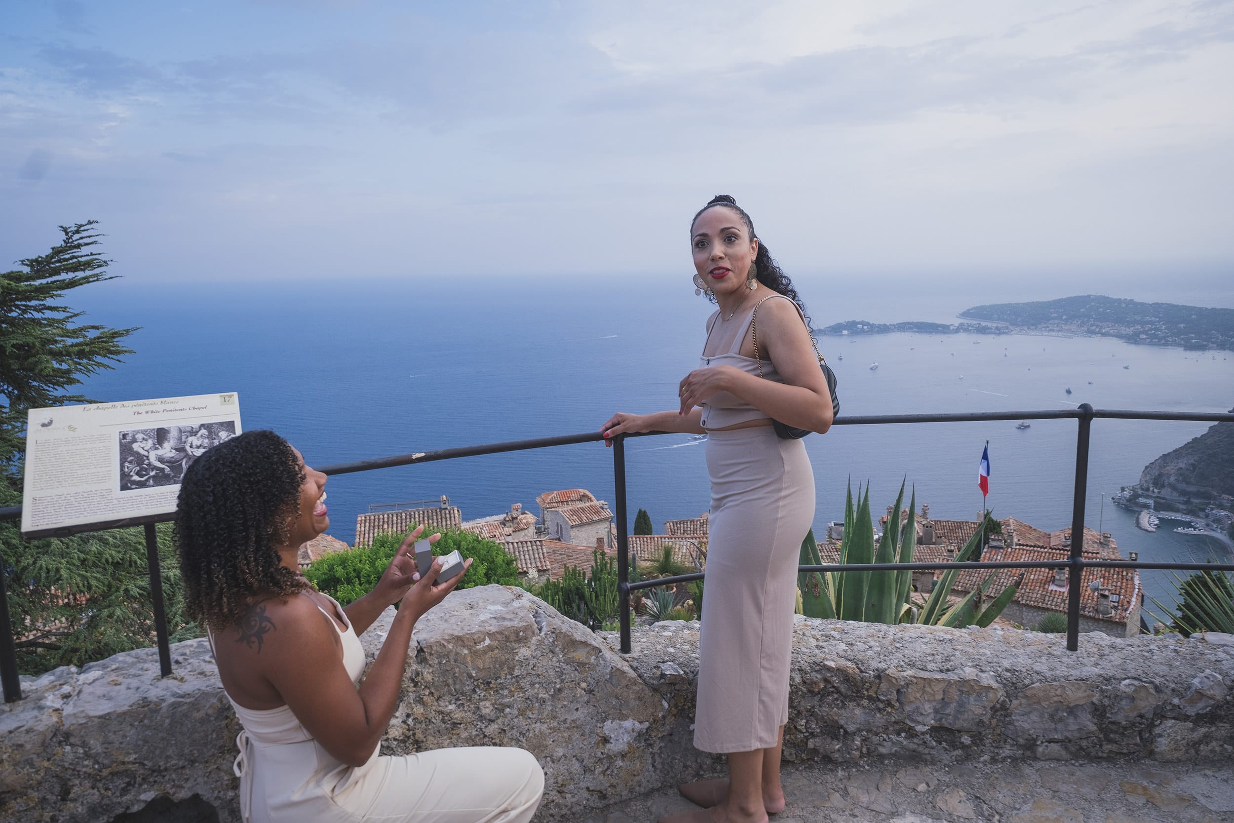 Same Sex Lesbian proposal French Riviera 2