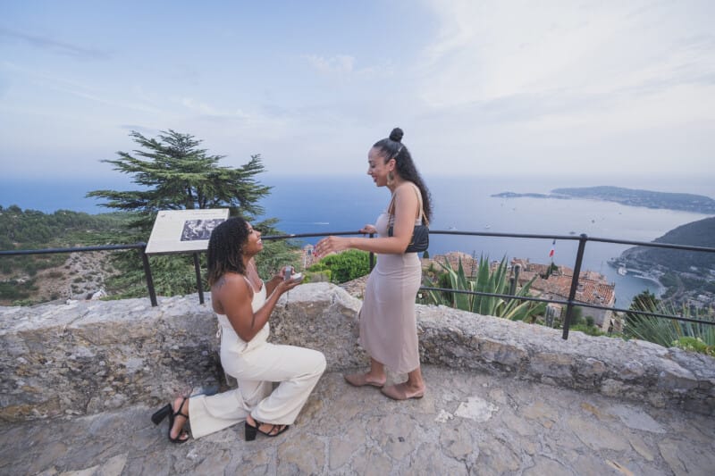 Same Sex Lesbian proposal French Riviera 3