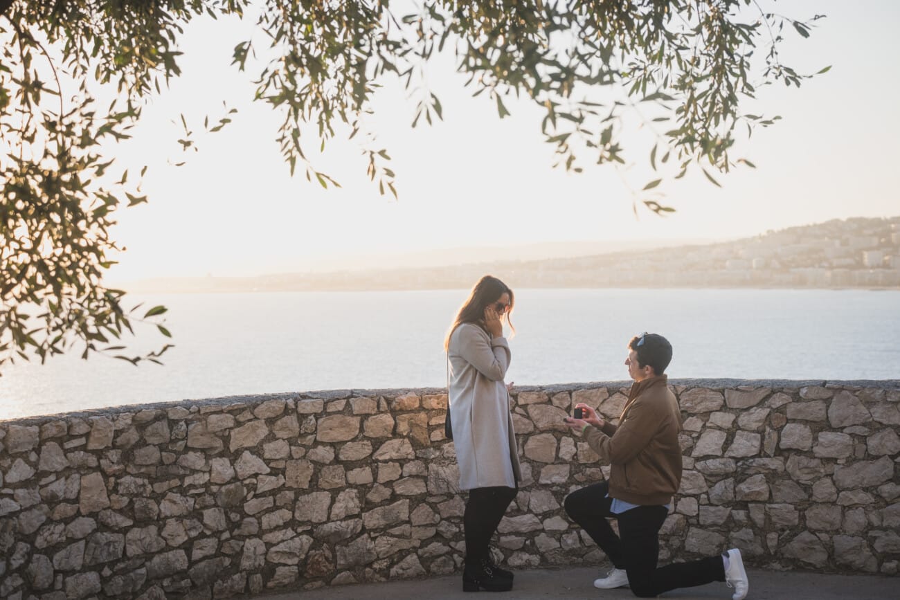 Winter proposal on the French Riviera at Nice Castle Hill