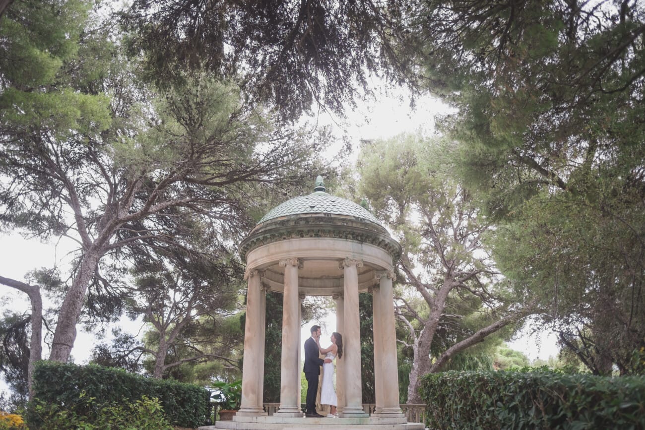 Villa Ephrussi temple of love joyful moment after proposal 