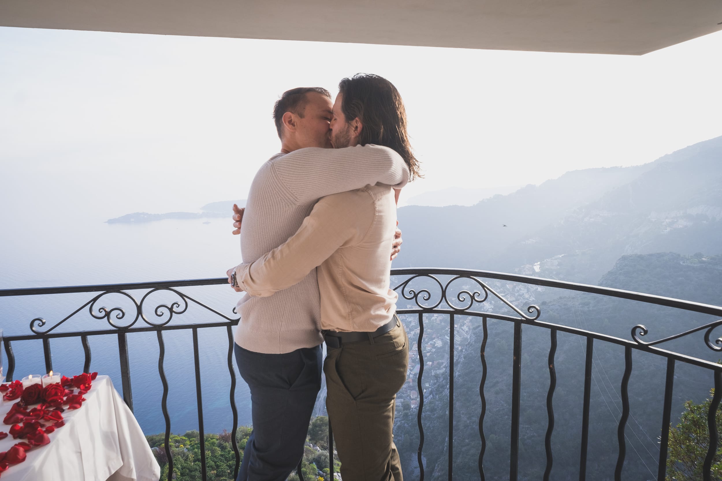 French Riviera Gay Proposal Engagement 1014