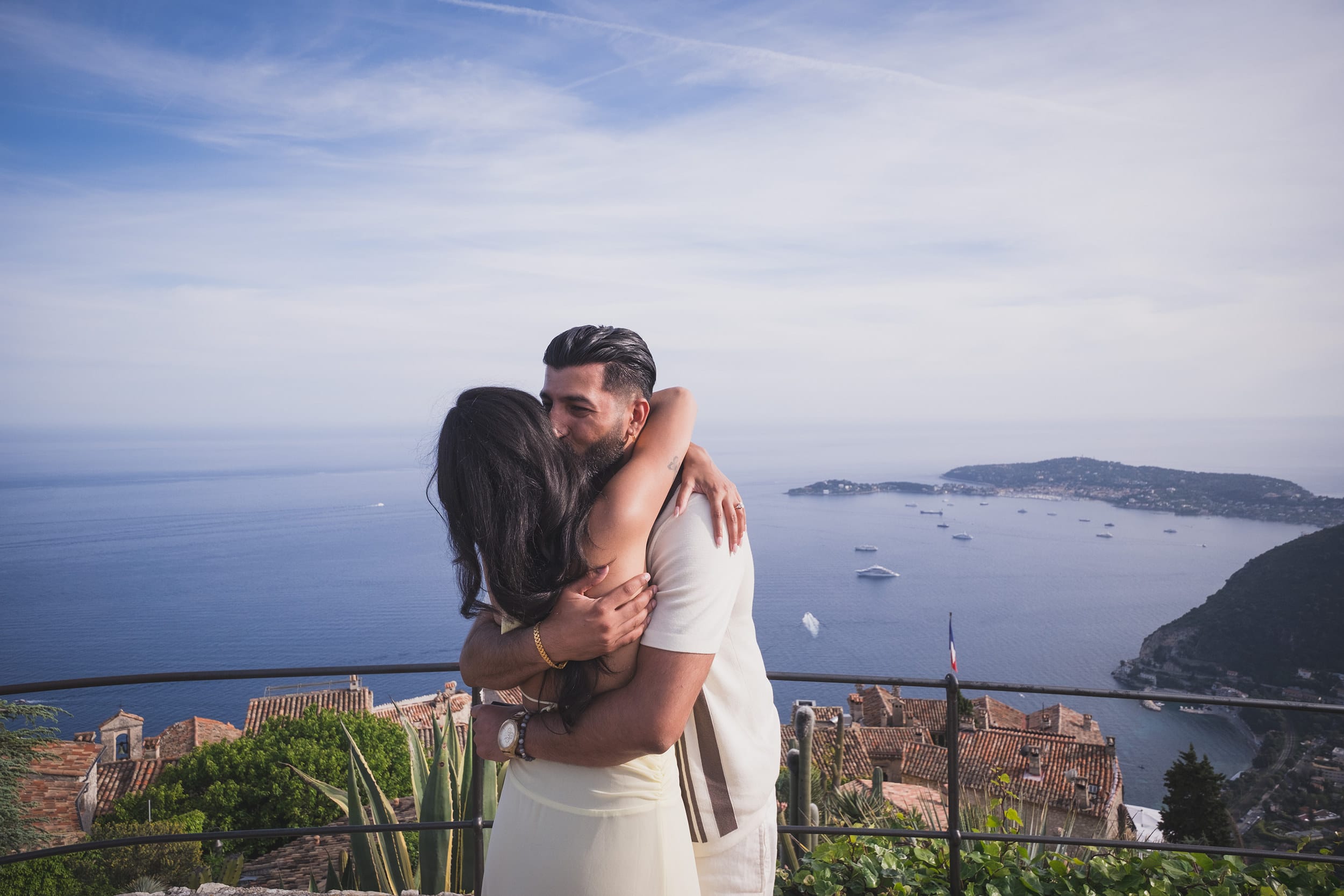 French Rivieria Indian couple proposal 10