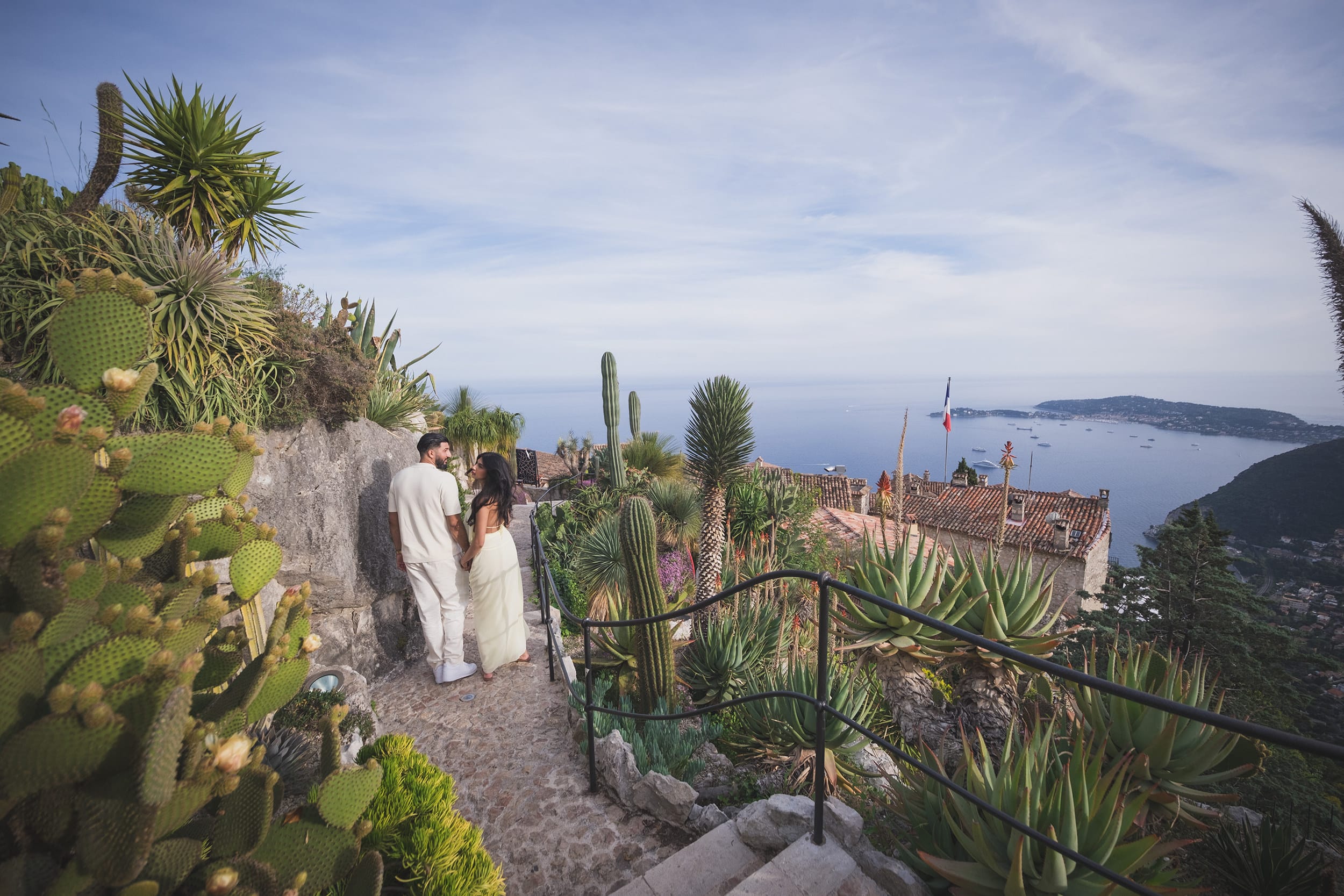 French Rivieria Indian couple proposal 16