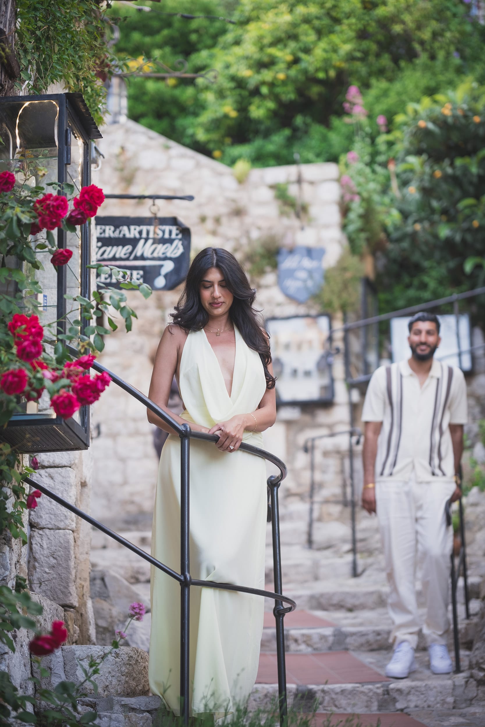 French Rivieria Indian couple proposal 20