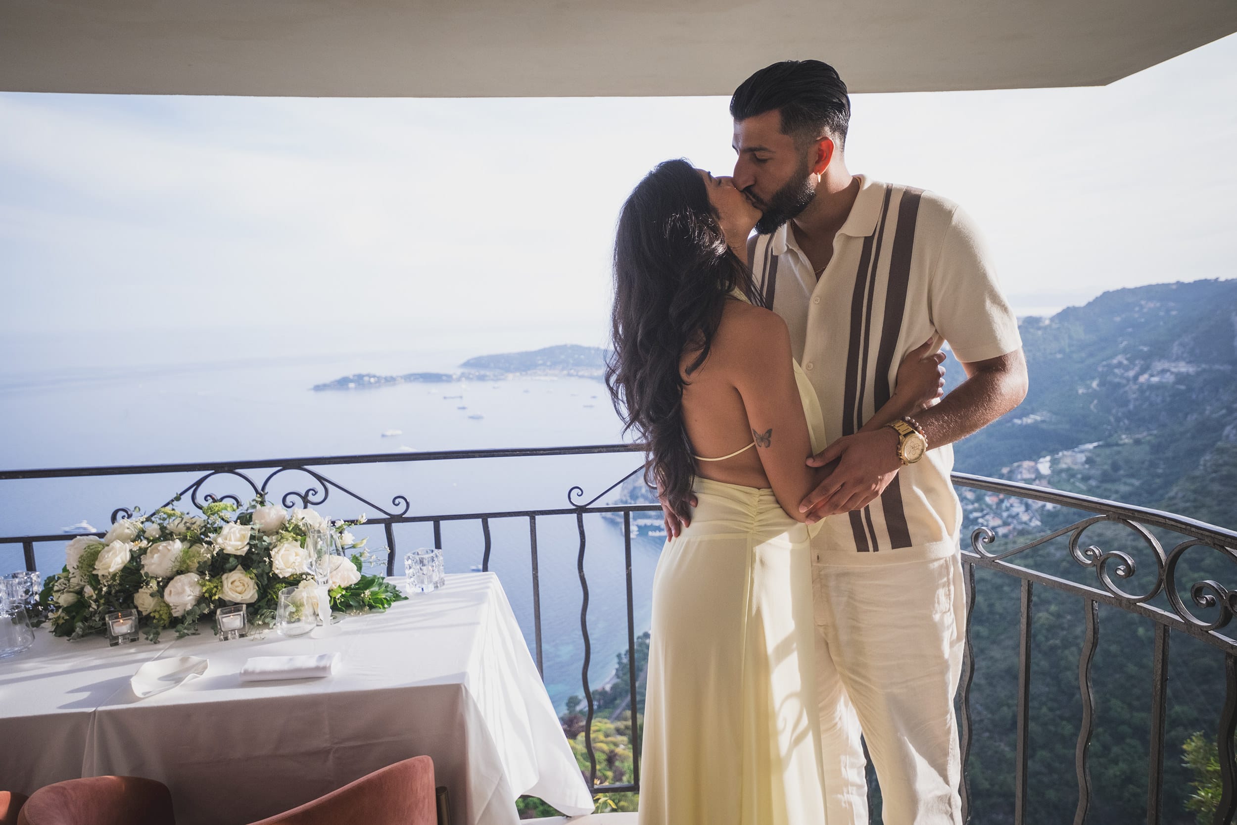 French Rivieria Indian couple proposal 27