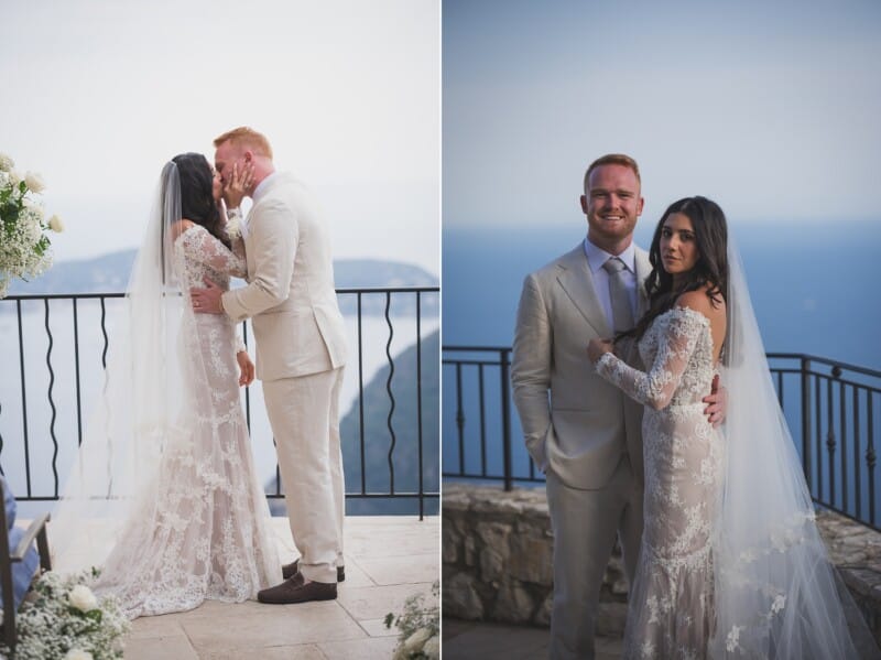 French Riviera intimate elopement at Chateau Eza