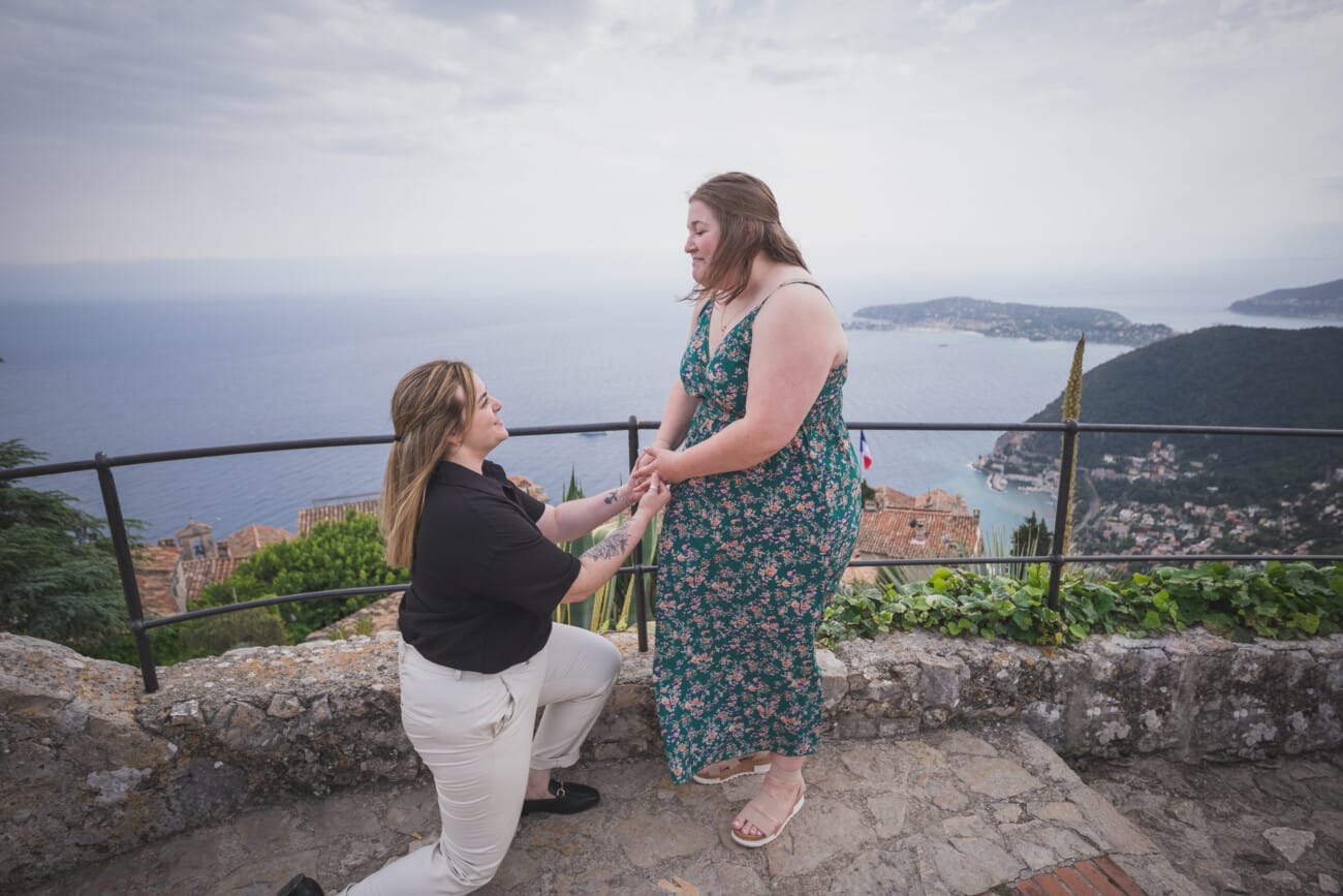 French Riviera Lesbian Proposal 1002