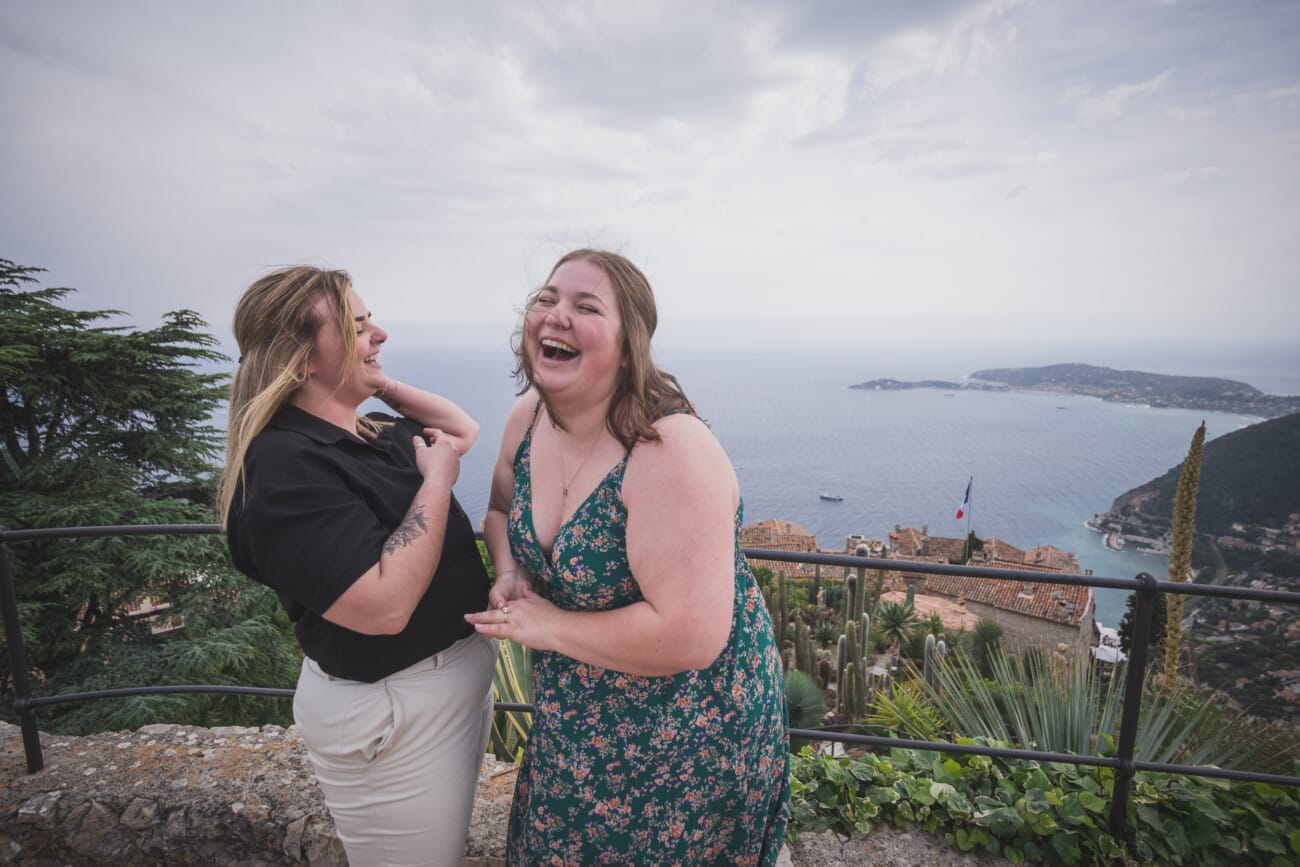 French Riviera Lesbian Proposal 1020