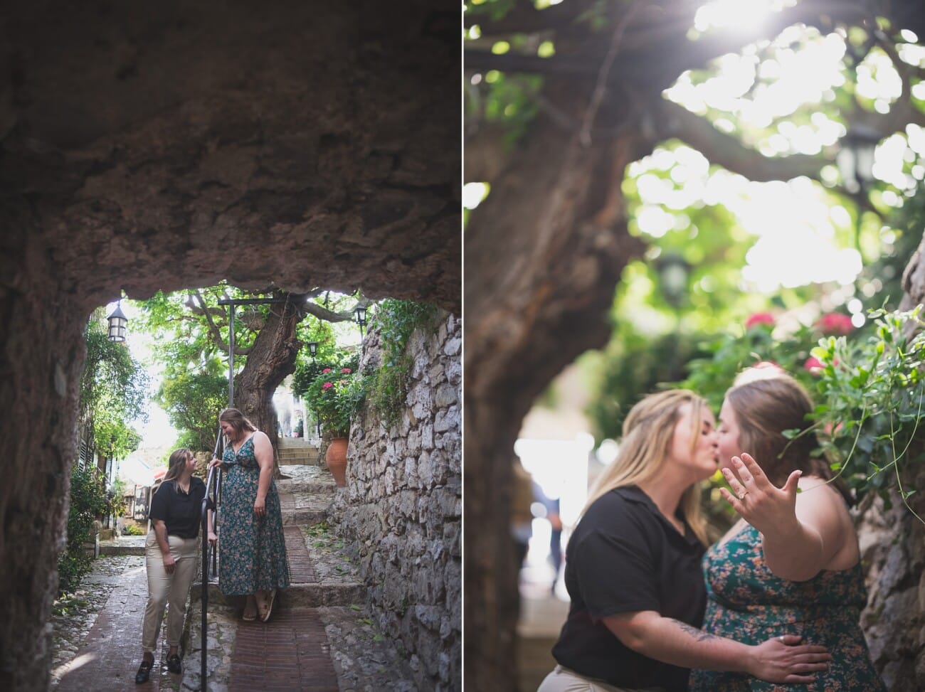French Riviera Lesbian Proposal 1081
