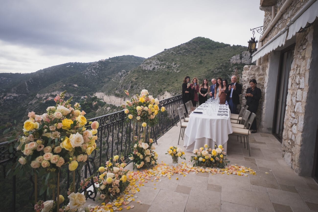 French Riviera surprise Proposal with family 1013