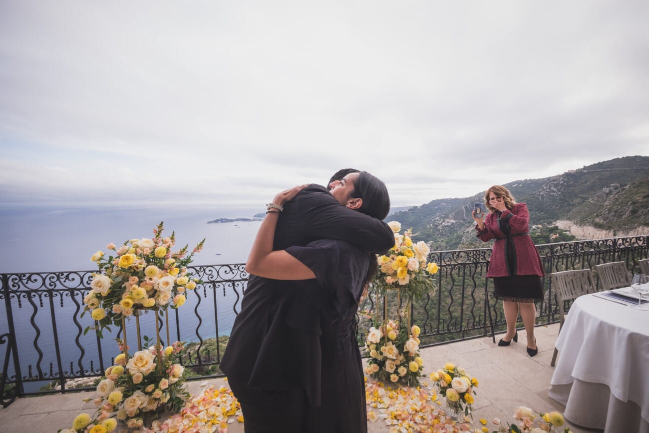 French Riviera surprise Proposal with family 1024