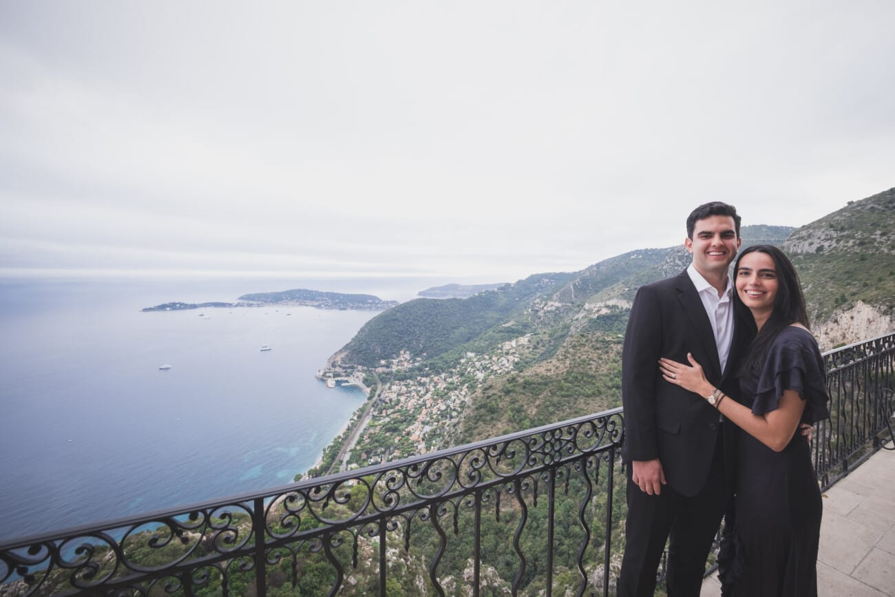 French Riviera surprise Proposal with family 1054