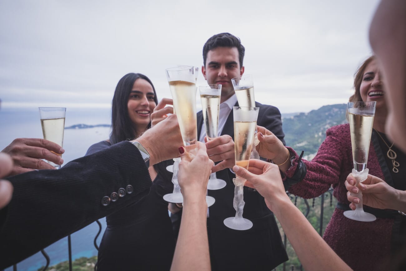 French Riviera surprise Proposal with family 1057