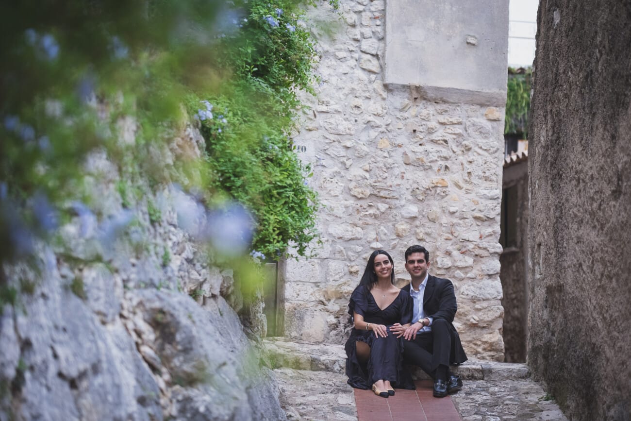 French Riviera surprise Proposal with family 1106