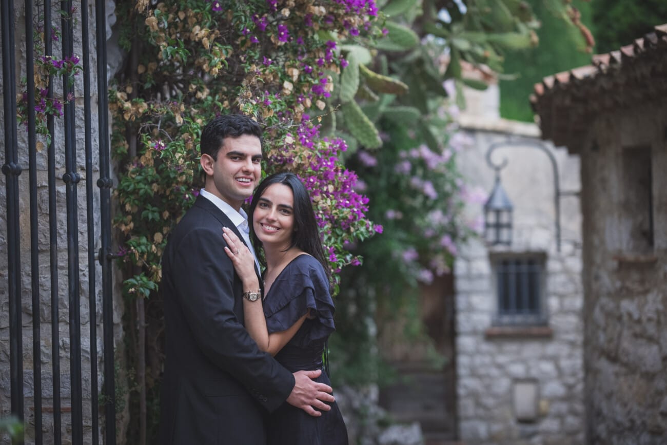 French Riviera surprise Proposal with family 1121