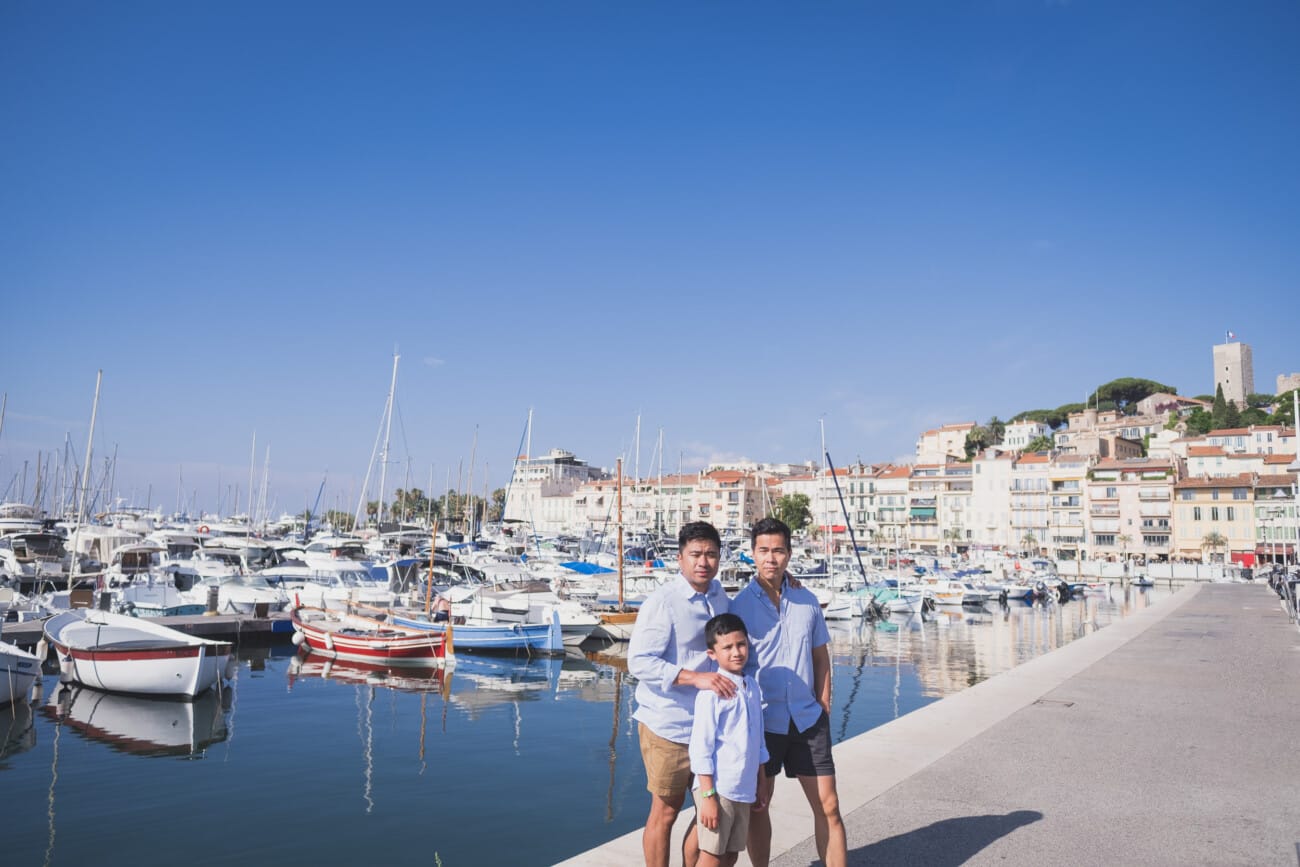 Family session in Cannes 1 Gay Family fathers photo session Cannes French Riviera 1005