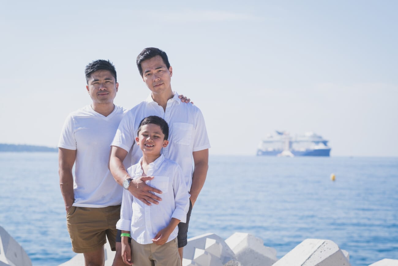 Family session in Cannes 10 Gay Family fathers photo session Cannes French Riviera 1035