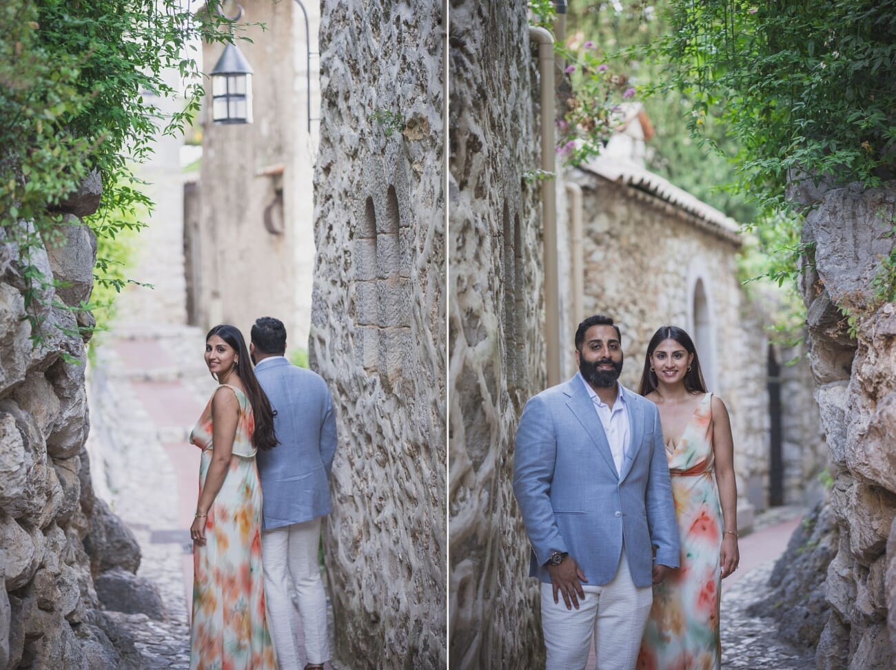 Flamboyant Château Eza Proposal Filled with Flowers, Friends & Sunset Magic 9 Chateau Eza Salon Royal Proposal 46